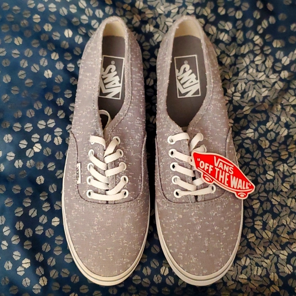 Vans Gray White Specs Low Top
